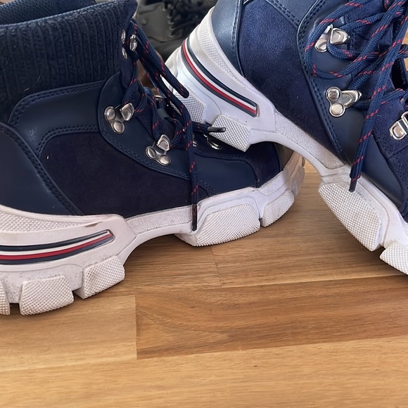 TOMMY HILFIGER ⭐️ nesser navy suede sneaker boots - Picture 4 of 7